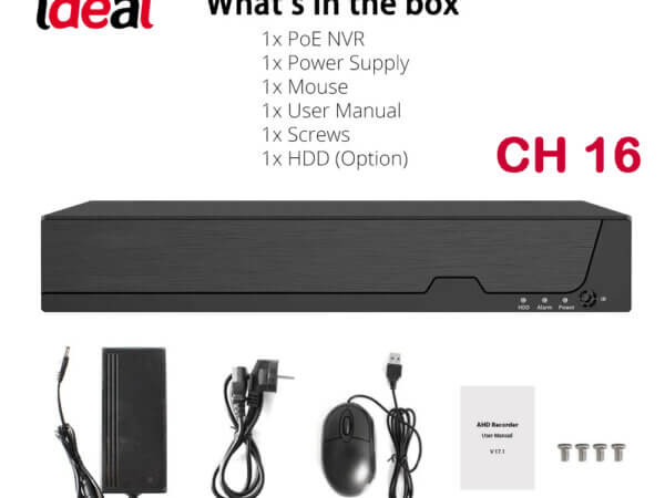 NVR 4K 16 CH  H.265